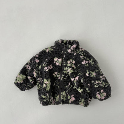 Toddler Land W25 Sherpa Mock Neck Zip - Up Jacket (1 - 6y) - 3 Colors kids outfit