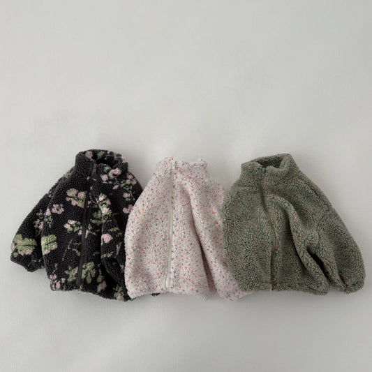 Toddler Land W25 Sherpa Mock Neck Zip - Up Jacket (1 - 6y) - 3 Colors kids outfit
