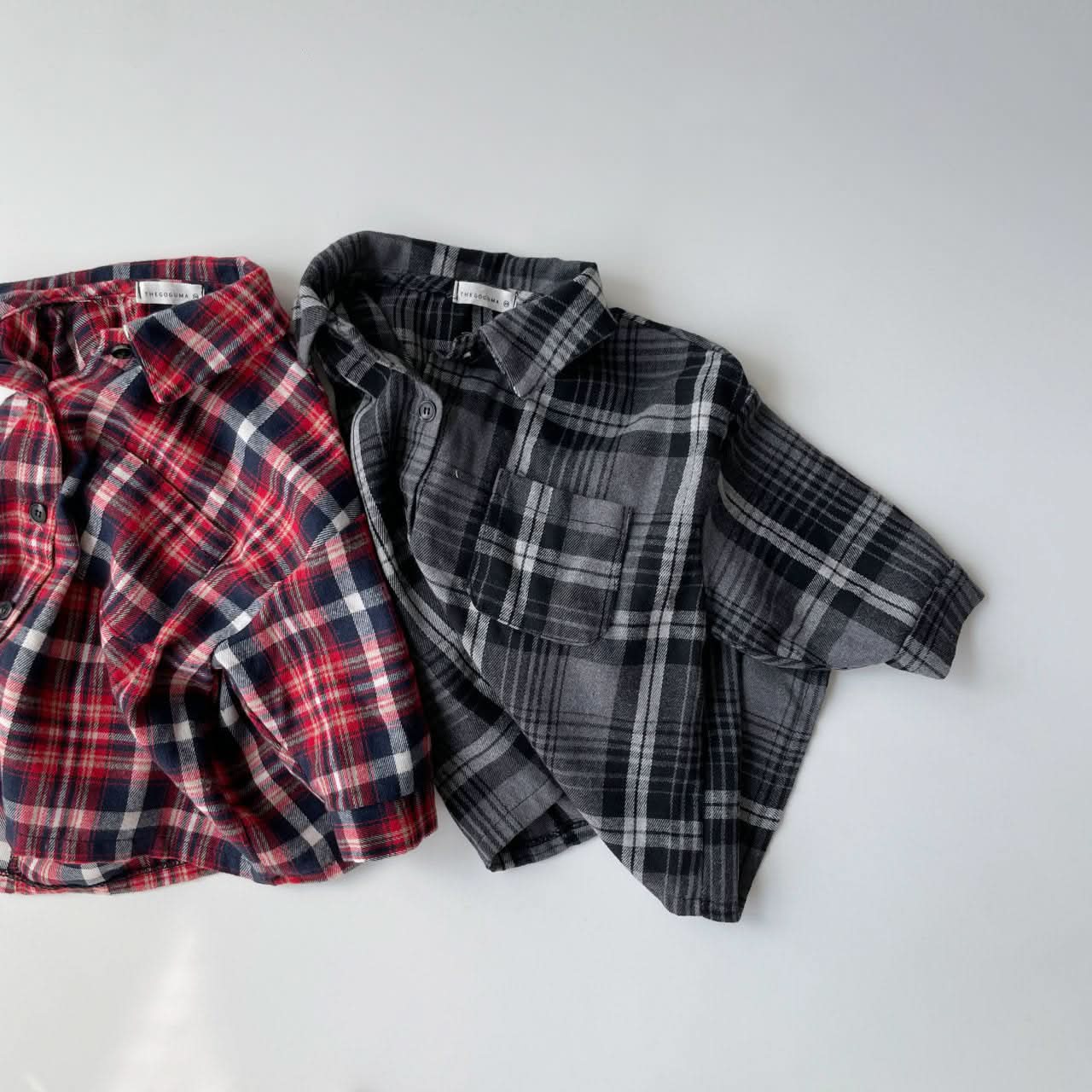 Toddler Long Sleeve Flannel Shirt (1 - 6y) - 2Colors kids outfit