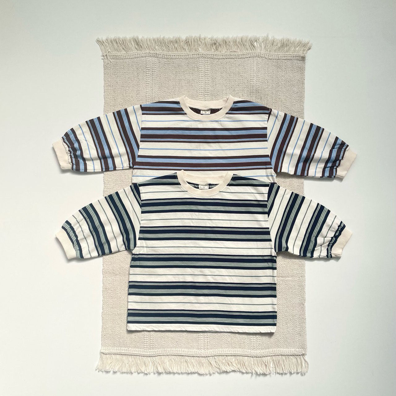 Toddler Lovin Multicolor Stripe Long Sleeve Top (1 - 7y) - 2 Colors kids outfit