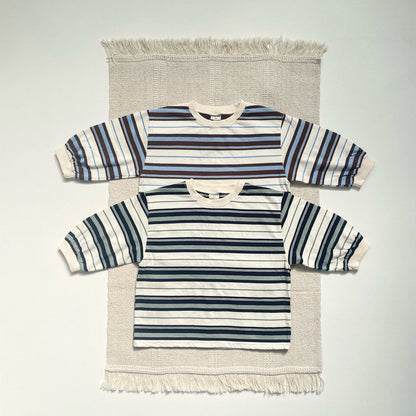 Toddler Lovin Multicolor Stripe Long Sleeve Top (1 - 7y) - 2 Colors kids outfit