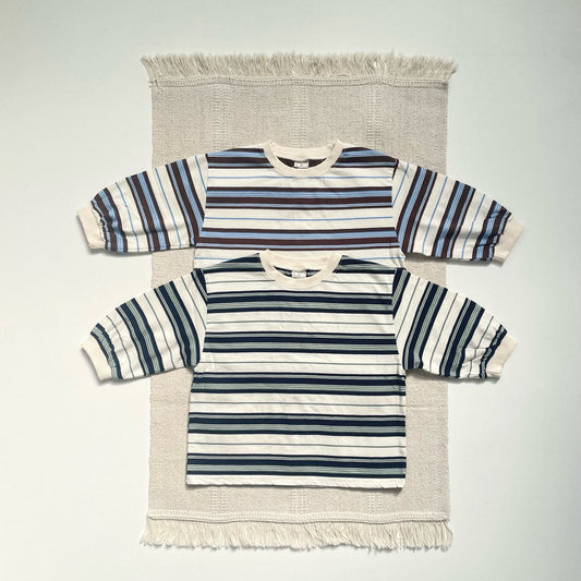 Toddler Lovin Multicolor Stripe Long Sleeve Top (1 - 7y) - 2 Colors kids outfit