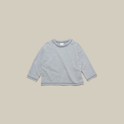 Toddler Mel F26 Stitch Detail Long Sleeve Top (1-8y) - 3 Colors kids outfit