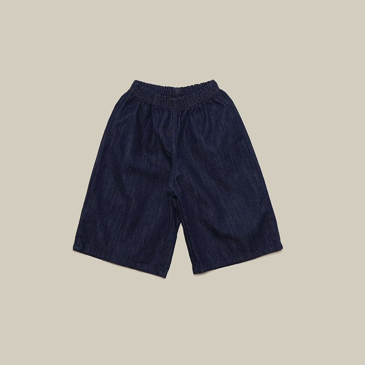 Toddler Mel F26 Wide Leg Denim Pants (1-8y) - Dark Blue kids outfit