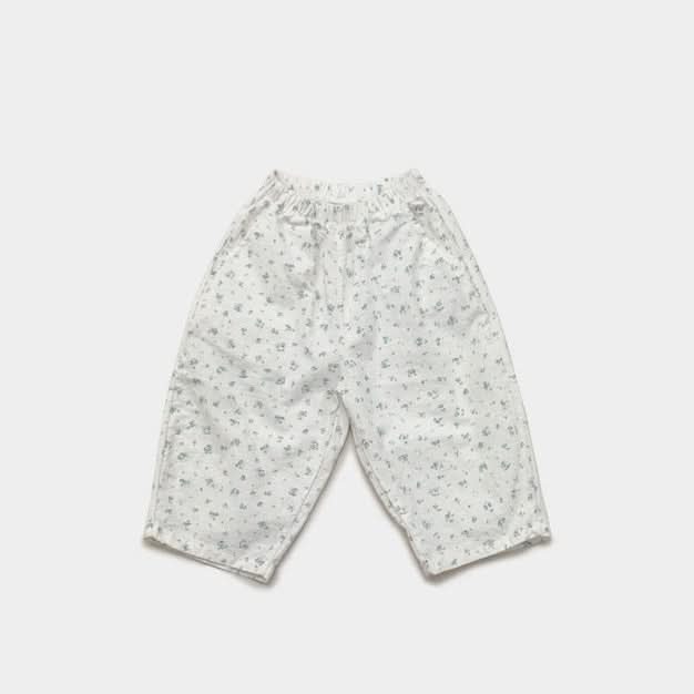 Toddler Mel S25 Floral Print Pull On Pants (1 - 7y) - Floral Ivory kids outfit
