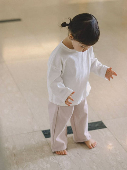 Toddler Mel S25 Long Sleeve Basic Tee (1 - 9y) - 4 Colors kids outfit