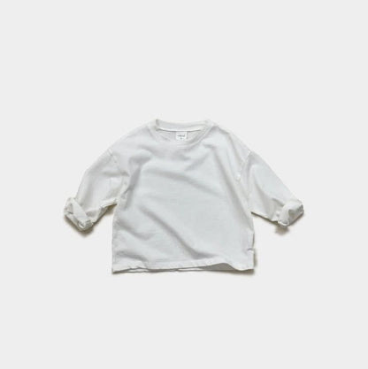 Toddler Mel S25 Long Sleeve Basic Tee (1 - 9y) - 4 Colors kids outfit