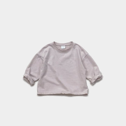 Toddler Mel S25 Long Sleeve Basic Tee (1 - 9y) - 4 Colors kids outfit
