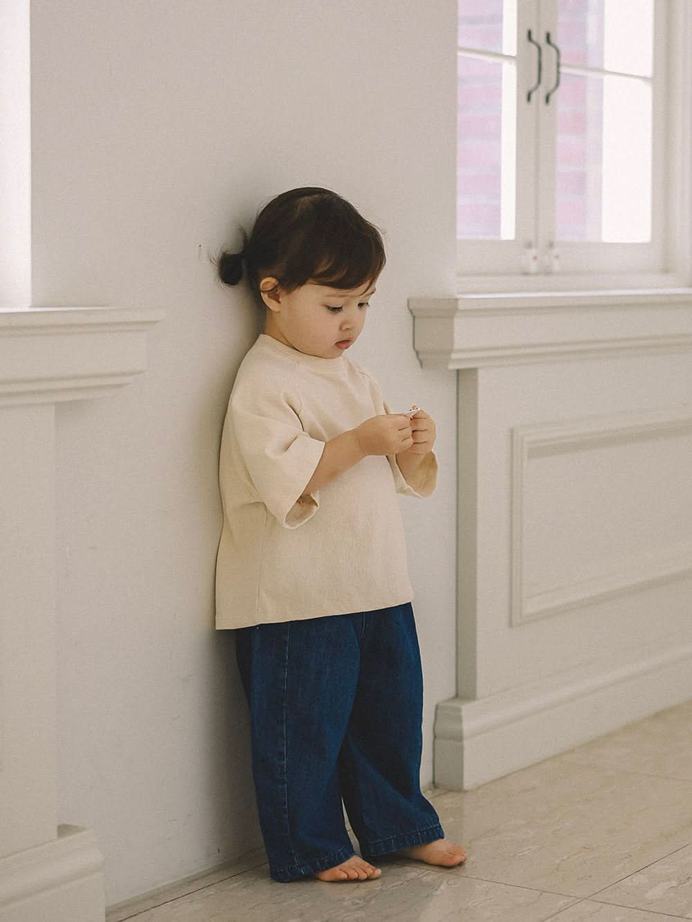 Toddler Mel S25 Relaxed Fit Elbow - Sleeve Raglan Tee (7 - 9y) - 4 Colors kids outfit