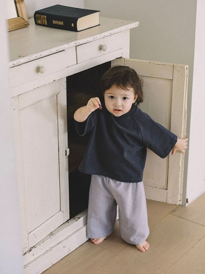 Toddler Mel S25 Relaxed Fit Elbow - Sleeve Raglan Tee (7 - 9y) - 4 Colors kids outfit