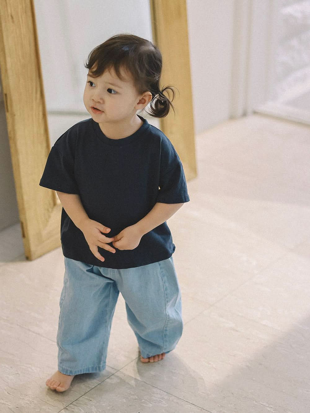 Toddler Mel S25 Short Sleeve Basic Tee (1 - 9y) - 3 Colors kids outfit
