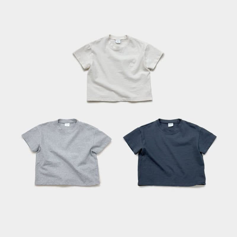 Toddler Mel S25 Short Sleeve Basic Tee (1 - 9y) - 3 Colors kids outfit