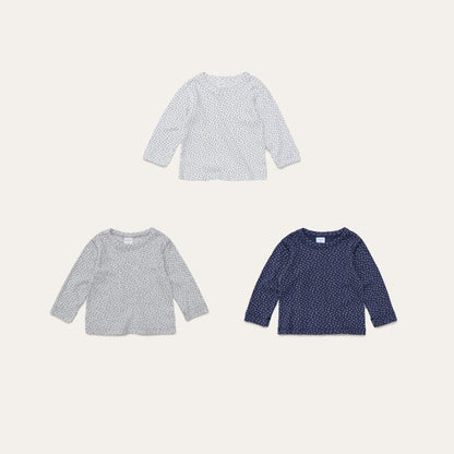 Toddler Mel SP26 Floral Pointelle Long Sleeve Tee (1 - 8y) - 3 Colors - AT NOON STORE