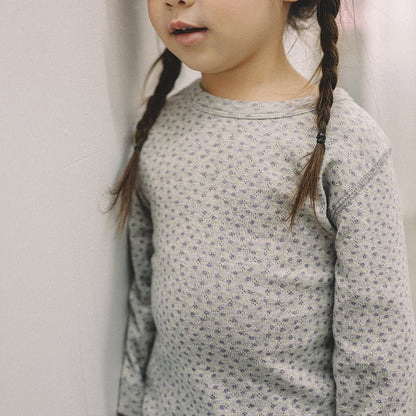 Toddler Mel SP26 Floral Pointelle Long Sleeve Tee (1 - 8y) - 3 Colors - AT NOON STORE