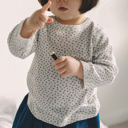 Toddler Mel SP26 Floral Pointelle Long Sleeve Tee (1 - 8y) - 3 Colors - AT NOON STORE