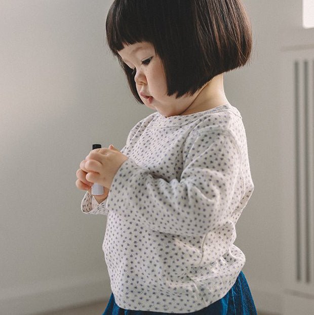 Toddler Mel SP26 Floral Pointelle Long Sleeve Tee (1 - 8y) - 3 Colors - AT NOON STORE