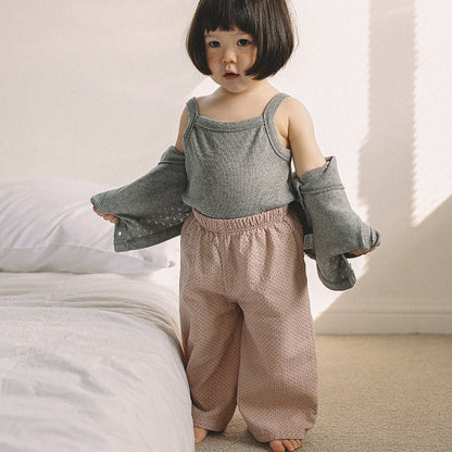 Toddler Mel SP26 Gauze Cotton Polka Dot Wide Pants (1 - 8y) - 3 Colors - AT NOON STORE
