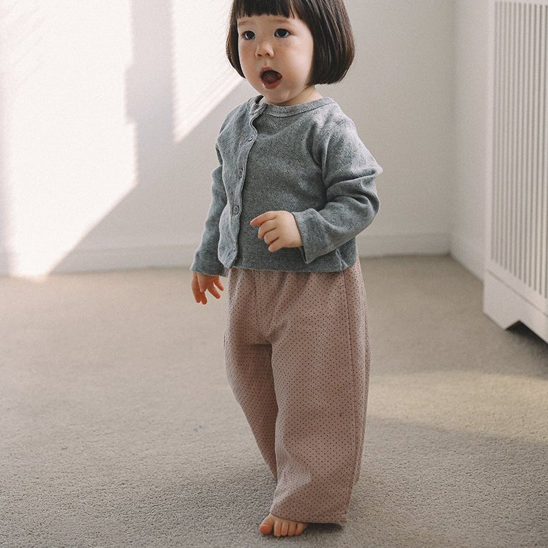 Toddler Mel SP26 Gauze Cotton Polka Dot Wide Pants (1 - 8y) - 3 Colors - AT NOON STORE