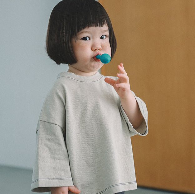 Toddler Mel SP26 Relaxed Fit Bracelet - Sleeve Tee (1 - 8y) - 4 Colors - AT NOON STORE