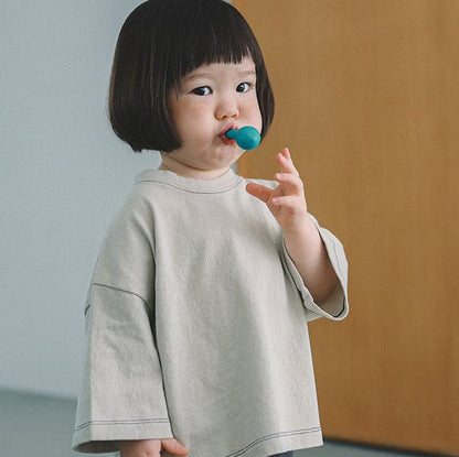Toddler Mel SP26 Relaxed Fit Bracelet - Sleeve Tee (1 - 8y) - 4 Colors - AT NOON STORE