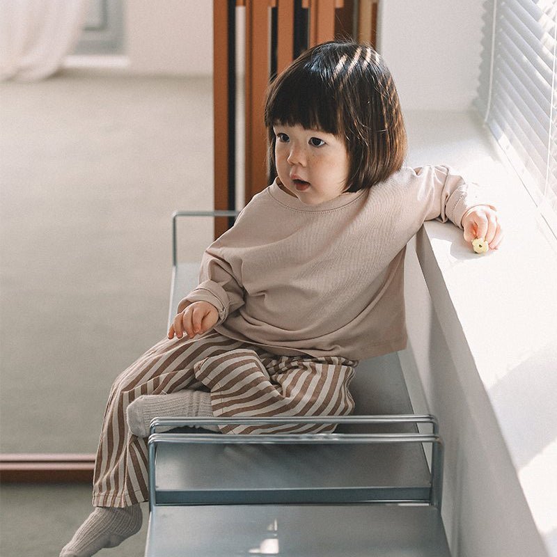 Toddler Mel SP26 Relaxed Fit Long Sleeve Tee (1 - 8y) - 6 Colors - AT NOON STORE