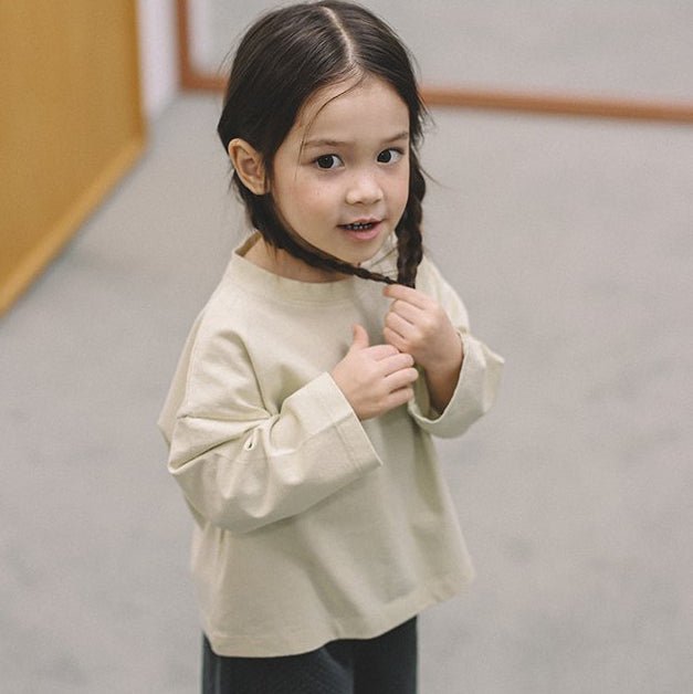 Toddler Mel SP26 Relaxed Fit Long Sleeve Tee (1 - 8y) - 6 Colors - AT NOON STORE