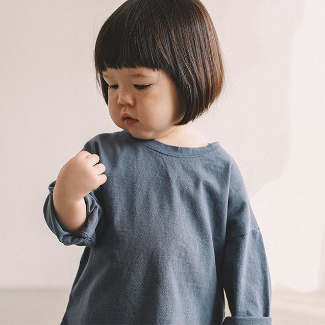 Toddler Mel SP26 Relaxed Fit Long Sleeve Tee (1 - 8y) - 6 Colors - AT NOON STORE