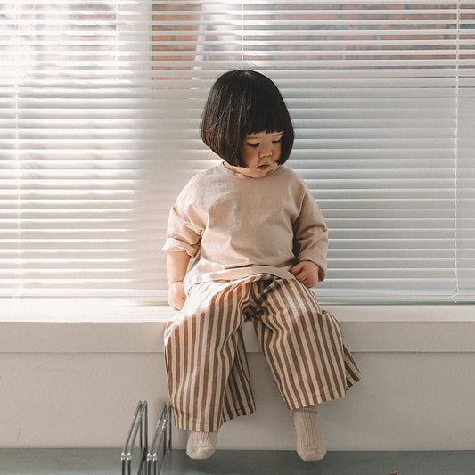 Toddler Mel SP26 Relaxed Fit Long Sleeve Tee (1 - 8y) - 6 Colors - AT NOON STORE