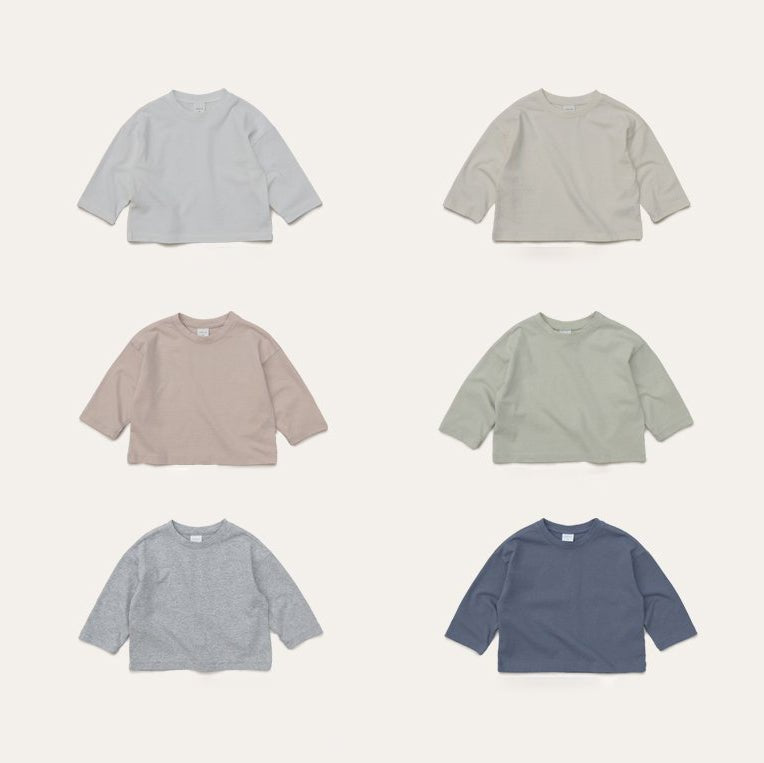Toddler Mel SP26 Relaxed Fit Long Sleeve Tee (1 - 8y) - 6 Colors - AT NOON STORE