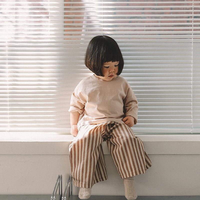 Toddler Mel SP26 Stripe Wide Pull - On Pants (1 - 8y) - 2 Colors - AT NOON STORE