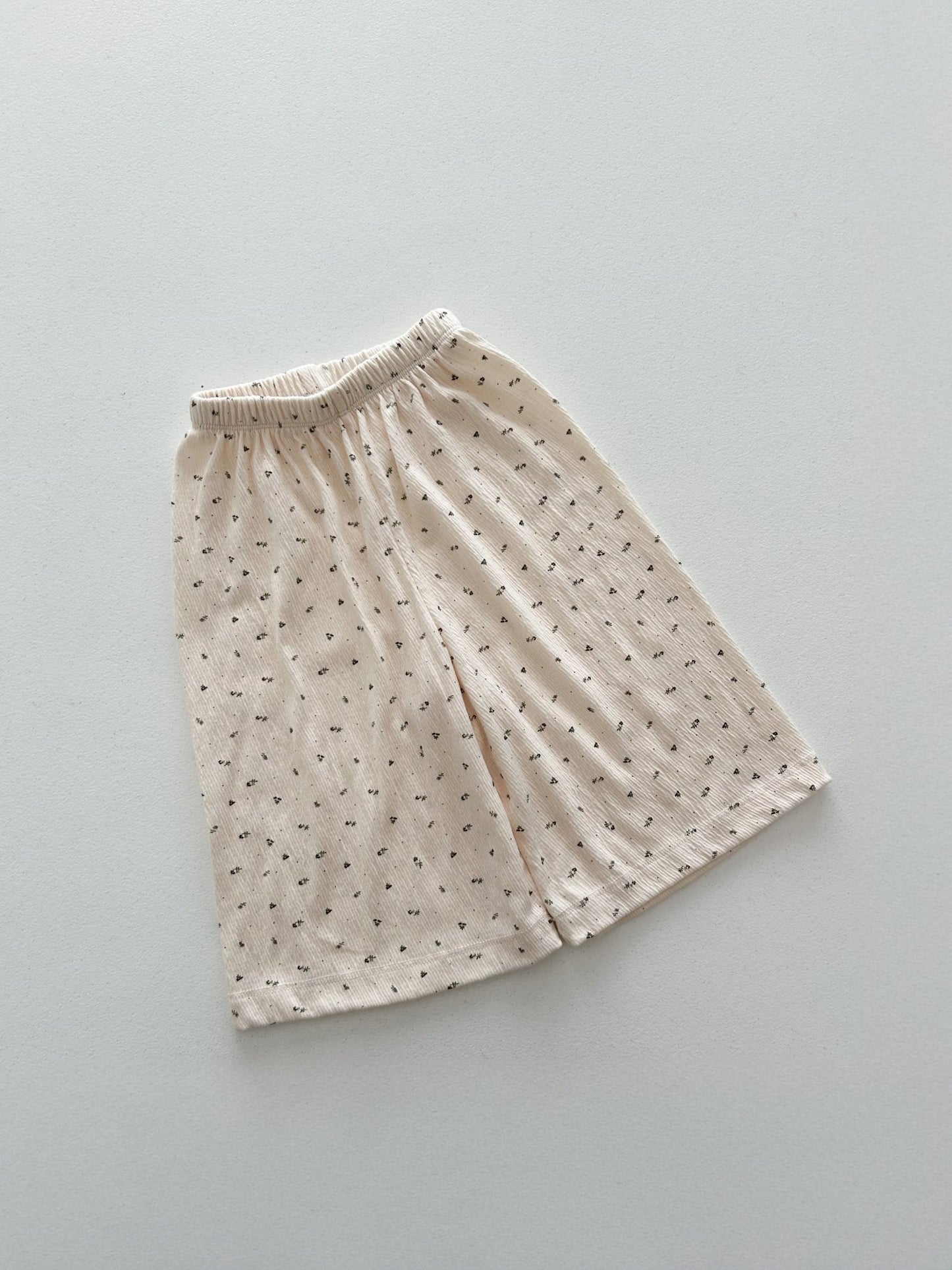 Toddler Mel SS26 Floral Pull - On Pants (1 - 8y) - Cream kids outfit