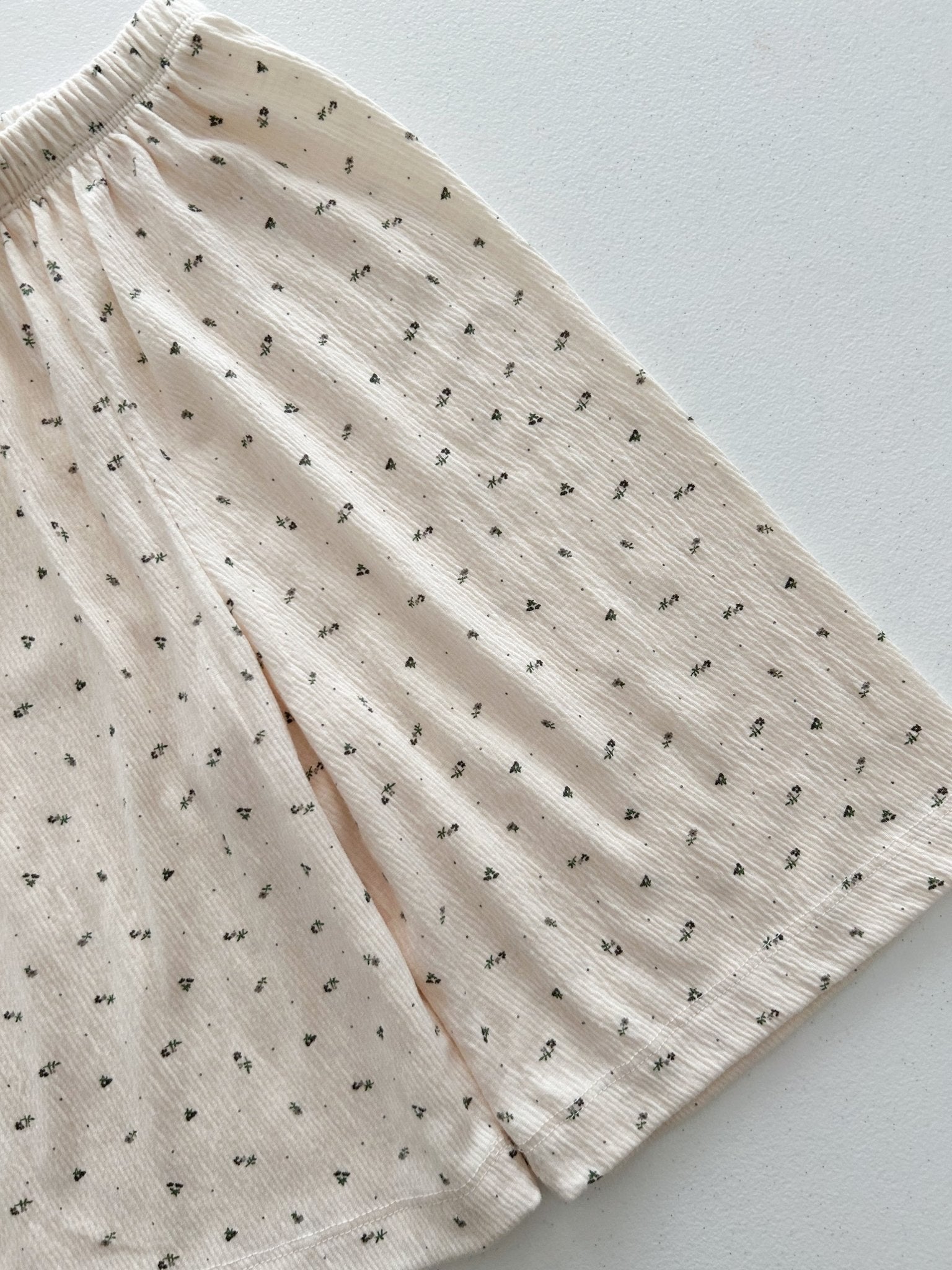 Toddler Mel SS26 Floral Pull - On Pants (1 - 8y) - Cream kids outfit