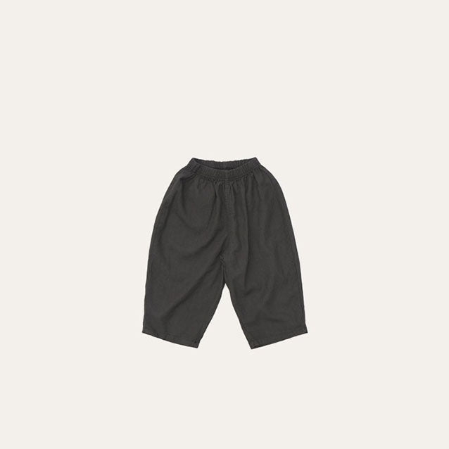 Toddler Mel SS26 Linen Blended Hip Pocket Pull - on Pants (1 - 8y) - Charcoal kids outfit