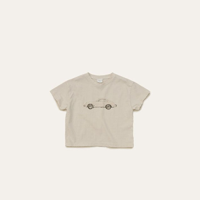 Toddler Mel SS26 Old Car Loose Fit Short Sleeve Top (1 - 8y) - 2 Colors kids outfit
