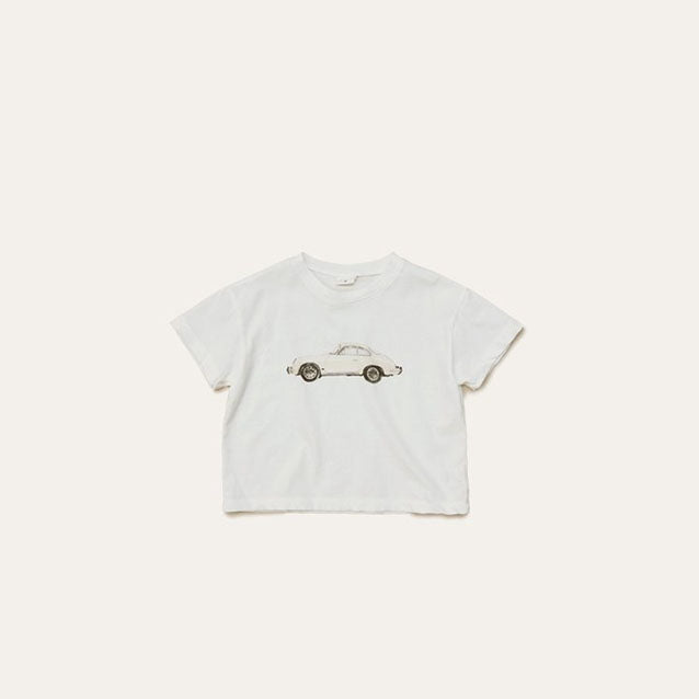 Toddler Mel SS26 Old Car Loose Fit Short Sleeve Top (1 - 8y) - 2 Colors kids outfit