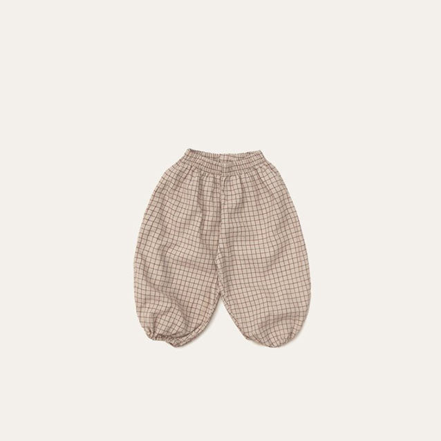 Toddler Mel SS26 Plaid Balloon Jogger Pants (1 - 8y) - 2 Colors kids outfit