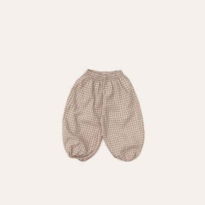 Toddler Mel SS26 Plaid Balloon Jogger Pants (1 - 8y) - 2 Colors kids outfit