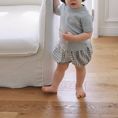 Toddler Mel SS26 Plaid Bloomer Shorts (1 - 4y) - 2 Colors kids outfit
