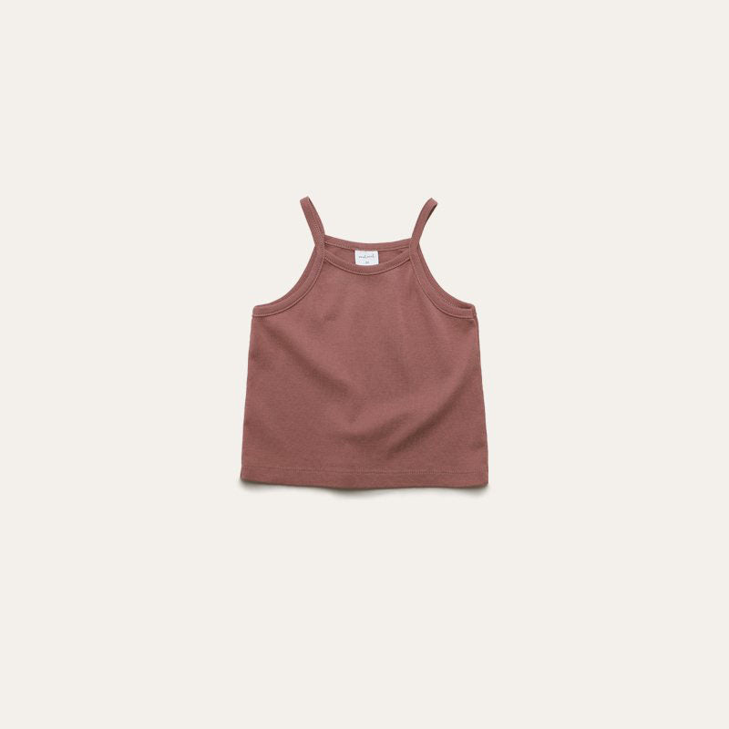 Toddler Mel SS26 Ribbed Noodle Strap Tank Top (1 - 8y) - 4 Colors kids outfit