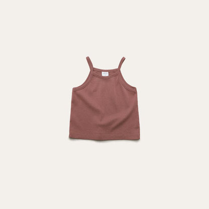 Toddler Mel SS26 Ribbed Noodle Strap Tank Top (1 - 8y) - 4 Colors kids outfit