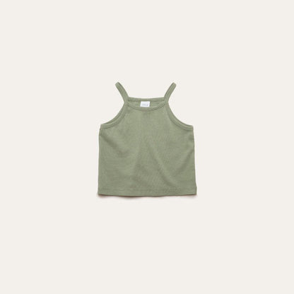 Toddler Mel SS26 Ribbed Noodle Strap Tank Top (1 - 8y) - 4 Colors kids outfit