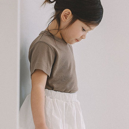 Toddler Mel SS26 Ribbed Short Sleeve Top (1 - 8y) - 3 Colors kids outfit