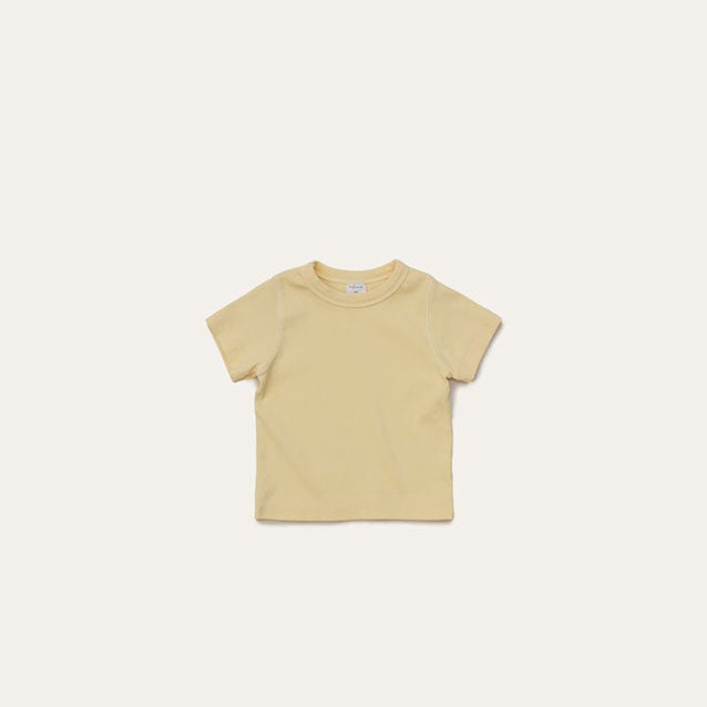 Toddler Mel SS26 Ribbed Short Sleeve Top (1 - 8y) - 3 Colors kids outfit