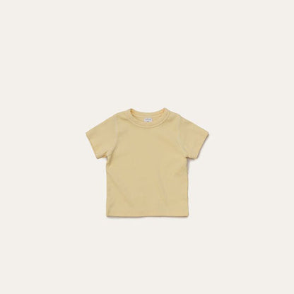 Toddler Mel SS26 Ribbed Short Sleeve Top (1 - 8y) - 3 Colors kids outfit