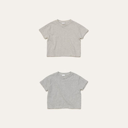 Toddler Mel SS26 Stripe Cotton Short Sleeve Top (1 - 8y) - 2 Colors kids outfit