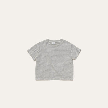 Toddler Mel SS26 Stripe Cotton Short Sleeve Top (1 - 8y) - 2 Colors kids outfit