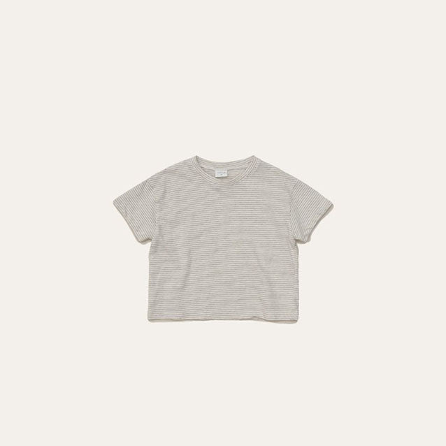 Toddler Mel SS26 Stripe Cotton Short Sleeve Top (1 - 8y) - 2 Colors kids outfit