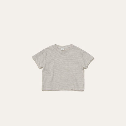 Toddler Mel SS26 Stripe Cotton Short Sleeve Top (1 - 8y) - 2 Colors kids outfit