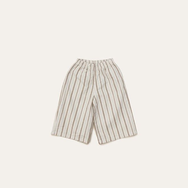 Toddler Mel SS26 Stripe Pull - on Pants (1 - 8y) - Brown kids outfit