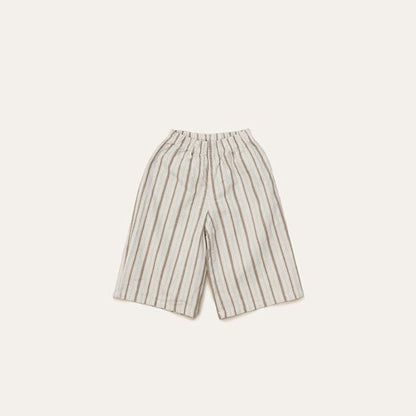Toddler Mel SS26 Stripe Pull - on Pants (1 - 8y) - Brown kids outfit